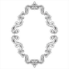 Elegant Vintage Ornamental Floral Decoration