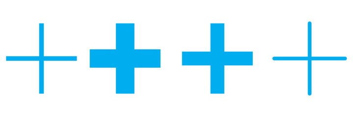 Obraz premium Plus Icon vector for web and mobile app. Add plus sign and symbol