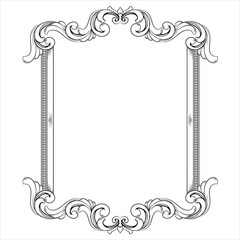 Elegant Vintage Ornamental Floral Decoration