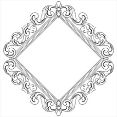 Elegant Vintage Ornamental Floral Decoration