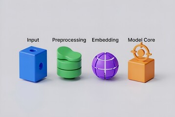 Obraz premium AI System Component PNG Set