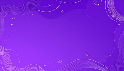 Abstract cosmic energy waves swirling in deep purple space with glowing particles and light trails