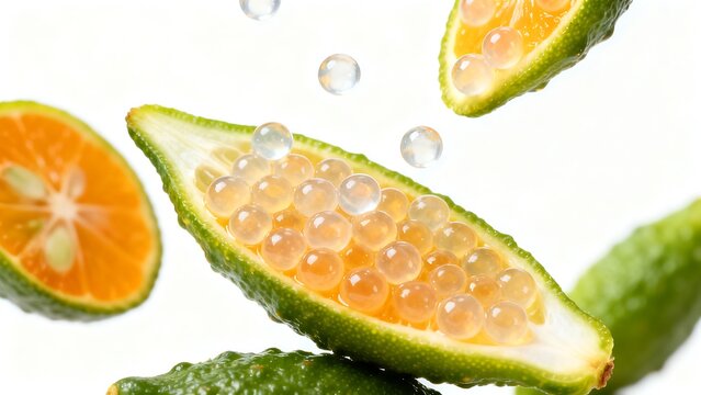 Finger lime caviar: a vibrant and refreshing citrus delicacy with unique pearl-like vesicles