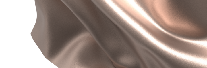 Gilded Waves: Abstract 3D Gold Cloth Illustration with Fluid and Dynamic Motions