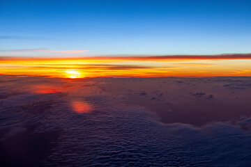 Fototapeta premium Clouds from a view out of a jet