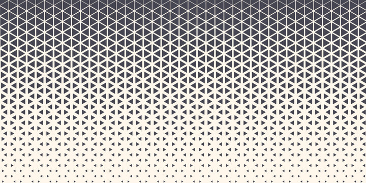 Triangles Vector Abstract Geometric Technology Background. Halftone Triangular Retro Style Simple Pattern. Minimal Style Dynamic Tech Wallpaper