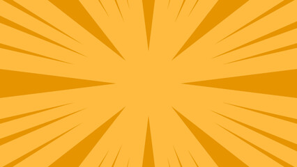 Vibrant Orange Comic Speed Burst Background © Nuwirana