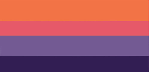 Colorful horizontal bars on white abstract background pattern