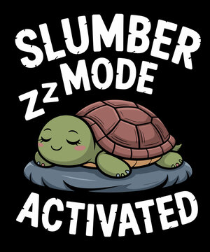 Level Of Crazy Turtle People Funny Turtle SLUMBER MODE ACTIVATED