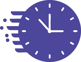 Clock moving fast, conceptual time lapse or accelerated schedule.