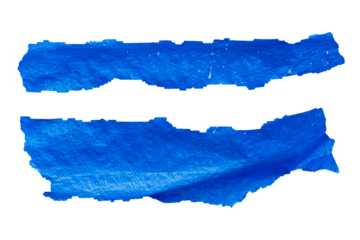 Blue Tarpaulin Texture Pieces with Wrinkles and Folds. Aged and Fragile Plastic Sheet. Ideal for Text Space, Retro Background For Creative Project