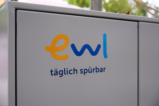 Lucerne,Switzerland-Oct.1st 2025: ewl Energie Wasser Luzern company brand logo 