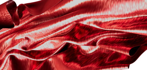 Stunning abstract image of red silk cloth with fluid folds. Perfect for textures, backgrounds, art, and design projects.
