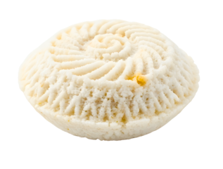 Delicious cream-filled pastry isolated on transparent background