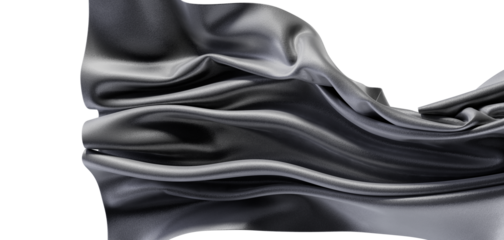Elegant abstract background showcasing a flowing silver fabric, emphasizing texture and a metallic aesthetic. Ideal for