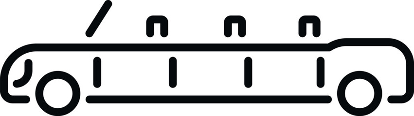 Limousine car displaying luxury passenger transport and premium service