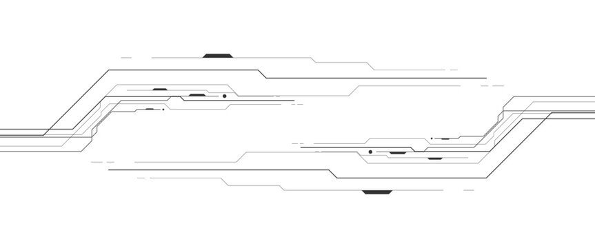 Vector white and digital technology futuristic circuit board Abstract png..