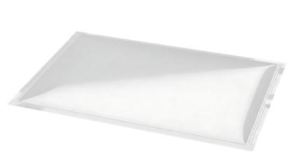 Rectangular Flat LED Panel Light Illuminating Brightly in Modern Interior