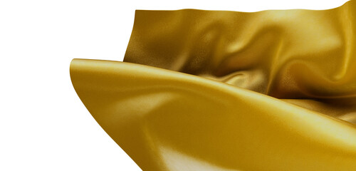 Luxurious golden fabric texture, ideal for backgrounds, design elements, and artistic projects....