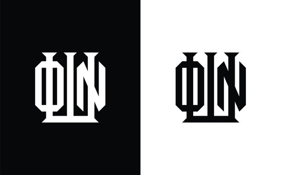 Minimalist DT letter monogram design in black and white style, suitable for branding concepts, apparel graphics, posters, and modern graphic design applications