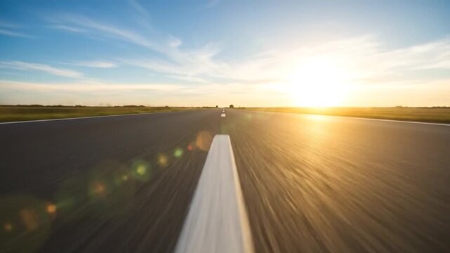 2026 painted boldly on asphalt road stretching toward horizon