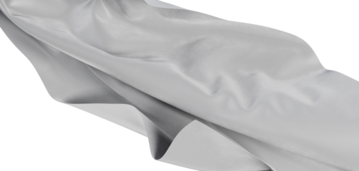 Abstract and elegant image of light gray flowing fabric, with texture and dynamic folds perfect for backgrounds and desi