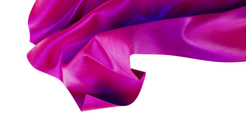 Close up shot of flowing pink silk, fabric texture and color. Perfect for background, textile, design, or elegant themes