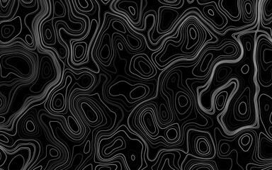 Obraz premium Topographic map background concept. Topo contour map. Rendering abstract illustration. Vector abstract illustration.