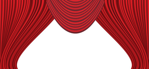 red velvet curtain