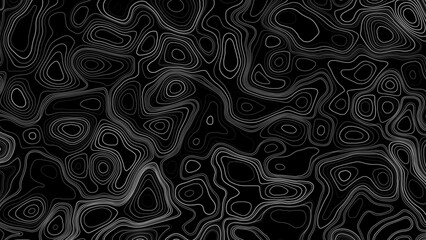 Abstract background with waves Geographic mountain relief. Abstract lines background. Contour maps. Topo contour map on white background. © Creative