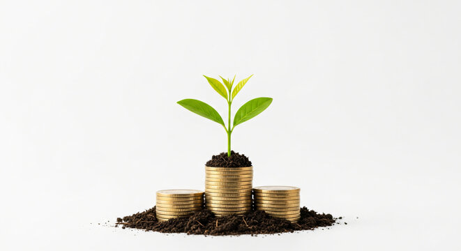 Professional financial growth and investment strategy with wealth-building concepts, business success, market opportunity, and innovative enterprise development