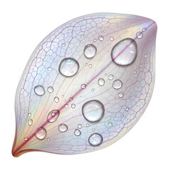 Water droplets on a leaf