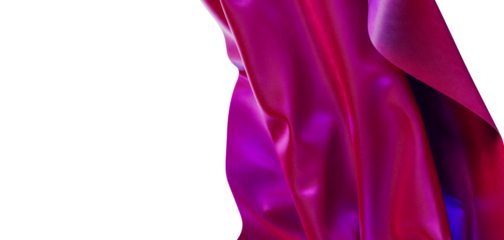 Abstract and elegant image of flowing fabric, ideal for backgrounds and design elements. Vibrant color and texture creat