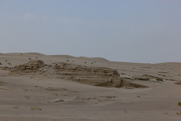 sandstone structures in the desert 