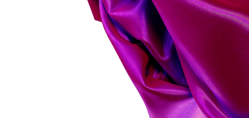 Close-up of luxurious purple silk fabric, creating shadows and folds. Perfect for fashion, design, and texture visuals.