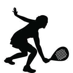 Padel & Tennis Player  Silhouette