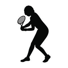 Padel & Tennis Player  Silhouette