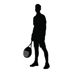 Padel & Tennis Player  Silhouette