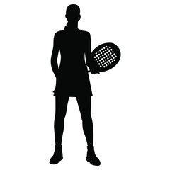 Padel & Tennis Player  Silhouette