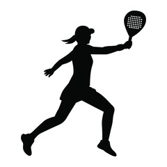 Padel & Tennis Player  Silhouette