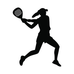 Padel & Tennis Player  Silhouette