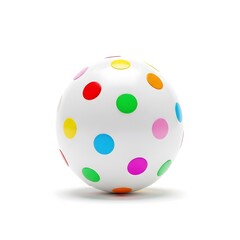 Colorful polka dot ball