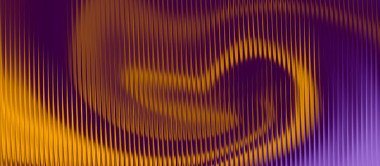 Dynamic abstract background with glossy vertical glass-like streaks in deep violet and glowing golden sunset tones, perfect for bold tech visuals, futuristic motion graphics, premium product mockups