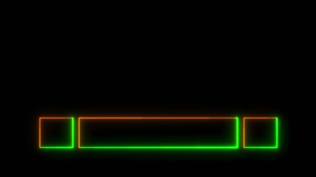Neon line Modern cool-designed lower third in 4K alpha channel. Stunning 4K-alpha channel lower third quality for a title, TV news, information call box bars, and news channels. Easy to use. 4k video.