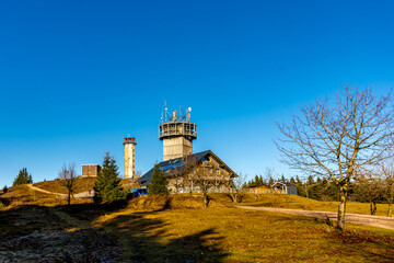 Winterwanderung im Th&uuml;ringer Wald auf den h&ouml;chsten Punkt am Rennsteig den Schneekopf - Th&uuml;ringen - Deutschland