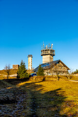 Winterwanderung im Th&uuml;ringer Wald auf den h&ouml;chsten Punkt am Rennsteig den Schneekopf - Th&uuml;ringen - Deutschland