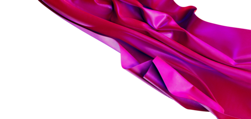 Abstract design of pink and magenta fabric in motion. Ideal for fashion, textile, and artistic projects. Modern, smooth,