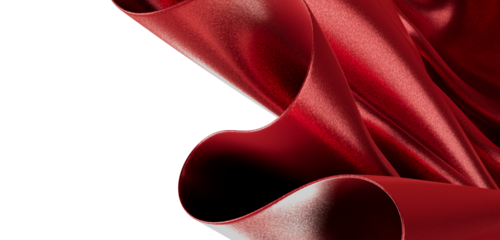 Stunning abstract image of a folded red satin material. This versatile image evokes luxury, passion and grace, suitable