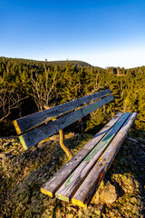 Winterwanderung im Th&uuml;ringer Wald auf den h&ouml;chsten Punkt am Rennsteig den Schneekopf - Th&uuml;ringen - Deutschland