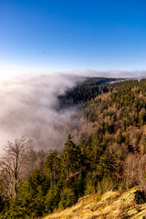 Winterwanderung im Th&uuml;ringer Wald auf den h&ouml;chsten Punkt am Rennsteig den Schneekopf - Th&uuml;ringen - Deutschland